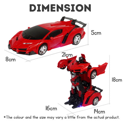 Cool Transformers remote control car with proximity sensor opening and closing is a great gift for children.